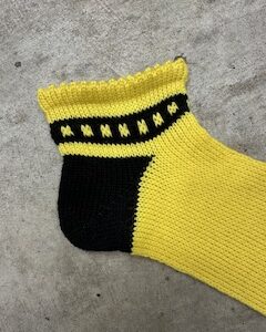 Picot Short Sock with Colorwork by Linda Gosselin