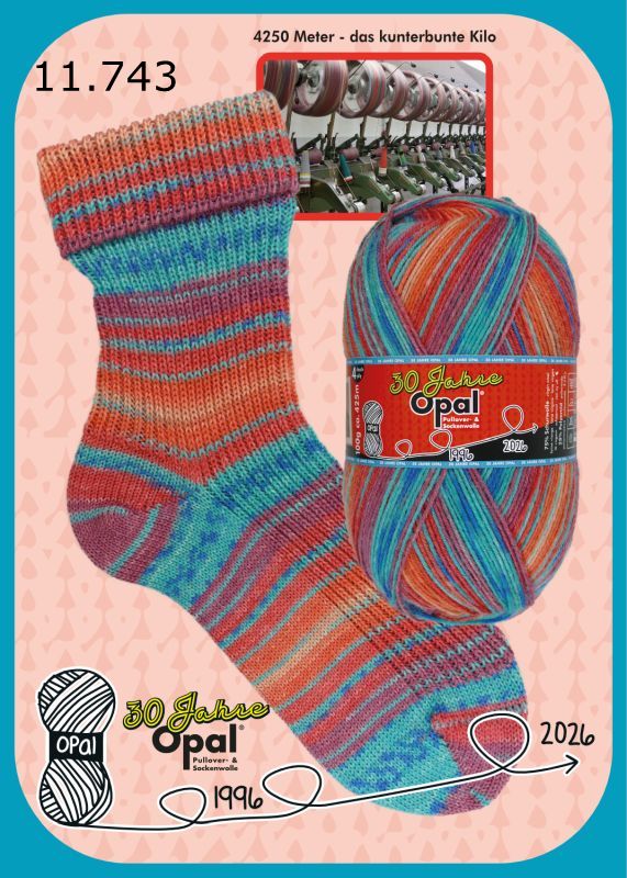 OPAL YARN 1000g CONE 30JAHRE 11743 1 OPAL YARN 1000g CONE 30JAHRE 11743